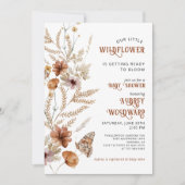 Little Wildflower Baby Bloom Baby shower Kaart (Voorkant)