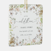 Little Wildflower Baby Eerste Kerstmis Keramisch Ornament (Rechts)