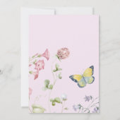 Little Wildflower Baby Girl Douche Bindweed Bloeme Kaart (Achterkant)