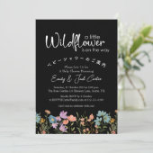 Little Wildflower Baby Meisje Douche Boho Schattig Kaart (Staand voorkant)