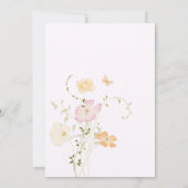 Little Wildflower Baby Meisje Douche Delicate Pink Kaart (Achterkant)