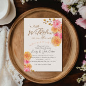 Little Wildflower Baby Meisje Douche Herfst Boeket Kaart