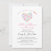 Little Wildflower Baby Meisje Douche Schattige Har Kaart (Voorkant)