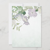 Little Wildflower Baby Meisje Douche Stoffig Paars Kaart (Achterkant)