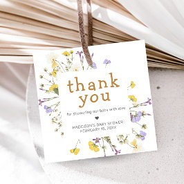 Little Wildflower Baby Shower Bedankjes Labels