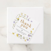 Little Wildflower Baby Shower Bedankjes Labels (In situ)