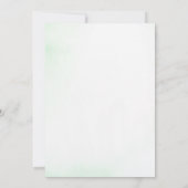 Little Wildflower Baby shower Invitation Kaart (Achterkant)