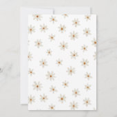 Little Wildflower Baby shower Invitation Kaart (Achterkant)