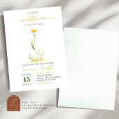 Little Wildflower Baby shower Invitation Kaart