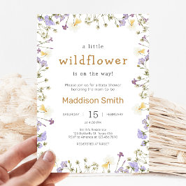 Little Wildflower Baby Shower Kaart
