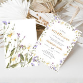 Little Wildflower Baby Shower Kaart