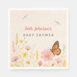 Little Wildflower Baby shower servetten