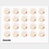 Little Wildflower Baby shower Stickers (Vel)