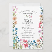 Little Wildflower Baby Shower Uitnodiging (Voorkant)