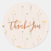 Little Wildflower Bedankt Stickers