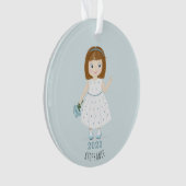 Little Wildflower Birthday Ornament (voorkant)