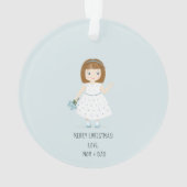 Little Wildflower Birthday Ornament (achterkant)