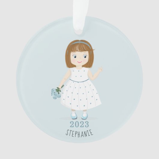 Little Wildflower Birthday Ornament (voorkant)