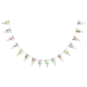 Little Wildflower Birthday Party Decor Vlaggetjes