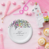 Little Wildflower Birthday Party Papieren Bordje (Feest)