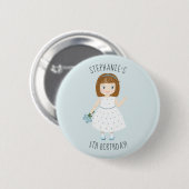 Little Wildflower Birthday Ronde Button 5,7 Cm (Voorkant /achterkant)