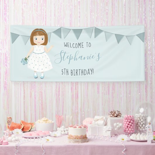 Little Wildflower Birthday Spandoek (Feest)