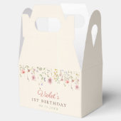 Little Wildflower Bloem 1e verjaardag Bedankdoosjes (Geopend)