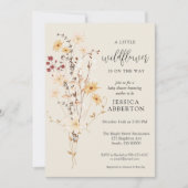 Little Wildflower Bloemen Baby Shower Kaart (Voorkant)