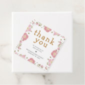 Little Wildflower Boho Baby Shower Bedankjes Labels (In situ)