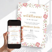 Little Wildflower Boho Baby Shower Kaart