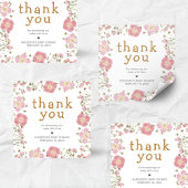 Little Wildflower Boho Baby Shower Vierkante Sticker