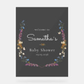 Little Wildflower Boho Dream - Baby Shower  Acryl Bord (Voorkant)