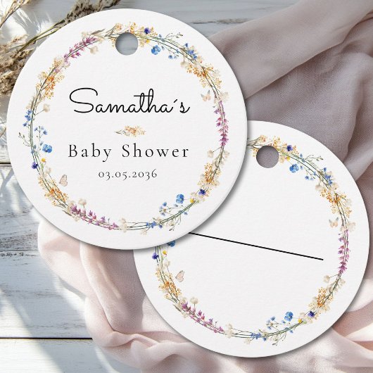 Little Wildflower Boho Dream - Baby shower Bedankjes Labels