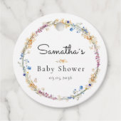 Little Wildflower Boho Dream - Baby shower Bedankjes Labels (Voorkant)
