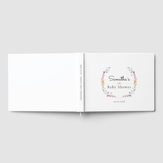 Little Wildflower Boho Dream - Baby Shower Gastenboek (Volledig)