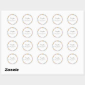 Little Wildflower Boho Dream - Baby Shower Ronde Sticker (Vel)