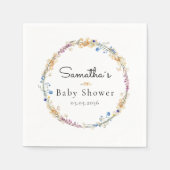 Little Wildflower Boho Dream - Baby Shower Servet (Voorkant)