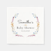Little Wildflower Boho Dream - Baby Shower Servet (Voorkant)