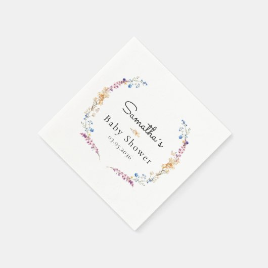 Little Wildflower Boho Dream - Baby Shower Servet (Hoek)