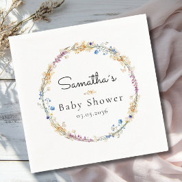 Little Wildflower Boho Droom - Baby Shower Servet