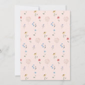 Little Wildflower Boho Garden Party 1e verjaardag Kaart (Achterkant)