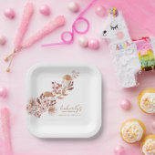 Little Wildflower Boho | HERFST BABY SHOWER Papieren Bordje (Feest)