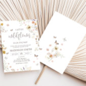 Little Wildflower Botanical Spring Baby shower Kaart