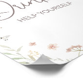 Little Wildflower Botanical Spring Drinken Poster (Hoek)