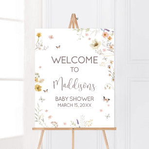 Little Wildflower Botanical Spring Welkom Poster
