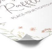 Little Wildflower Botanische Lente Luier Raffle Poster (Hoek)