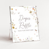 Little Wildflower Botanische Lente Luier Raffle Poster