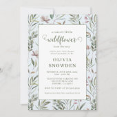 Little Wildflower Boy Baby shower Kaart (Voorkant)