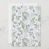 Little Wildflower Boy Baby shower Kaart (Achterkant)