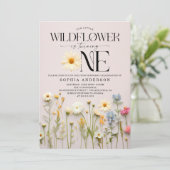 Little Wildflower eerste verjaardag Kaart (Staand voorkant)